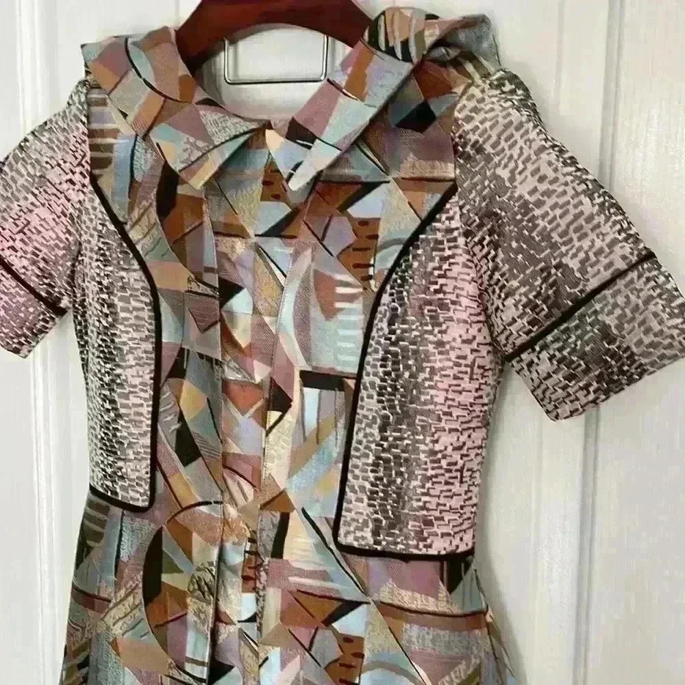 Miri New York Metallic Dress Size 00 Fits Like A Size 4-6 - Picture 6 of 10